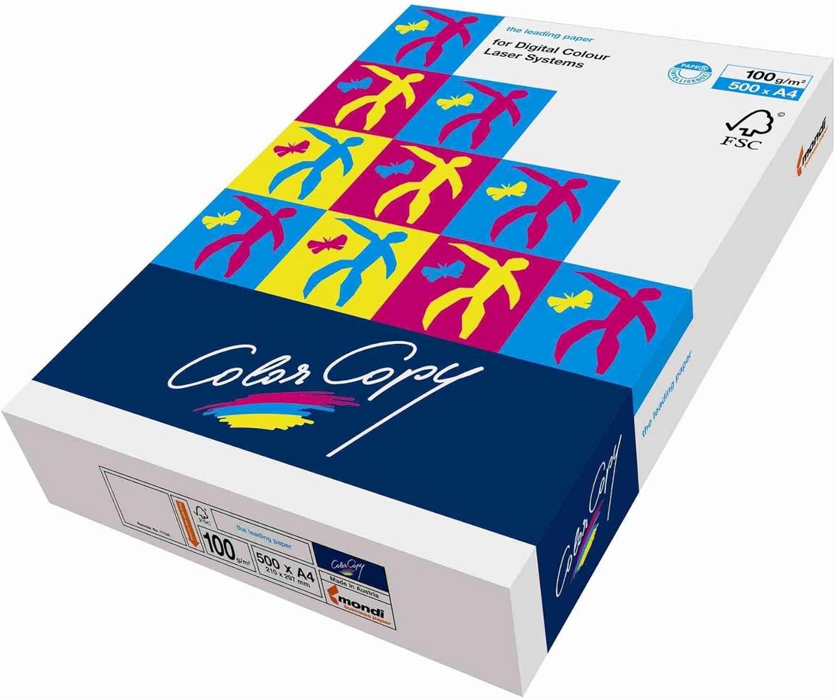 Kleurkopieerpapier A4 120 g/m² Wit - 500 Vel Hoogwaardig Papier