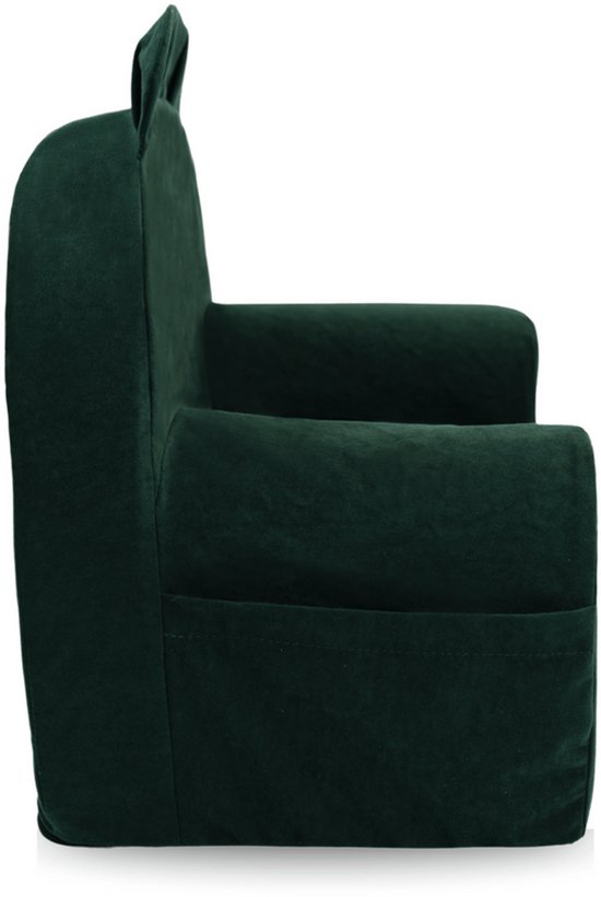 Flumi Kinderfauteuil van schuim - Donkergroen van Flumi — afbeelding 2