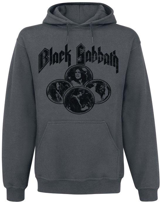 Pull à capuche Multi portraits Black Sabbath Anthracite M