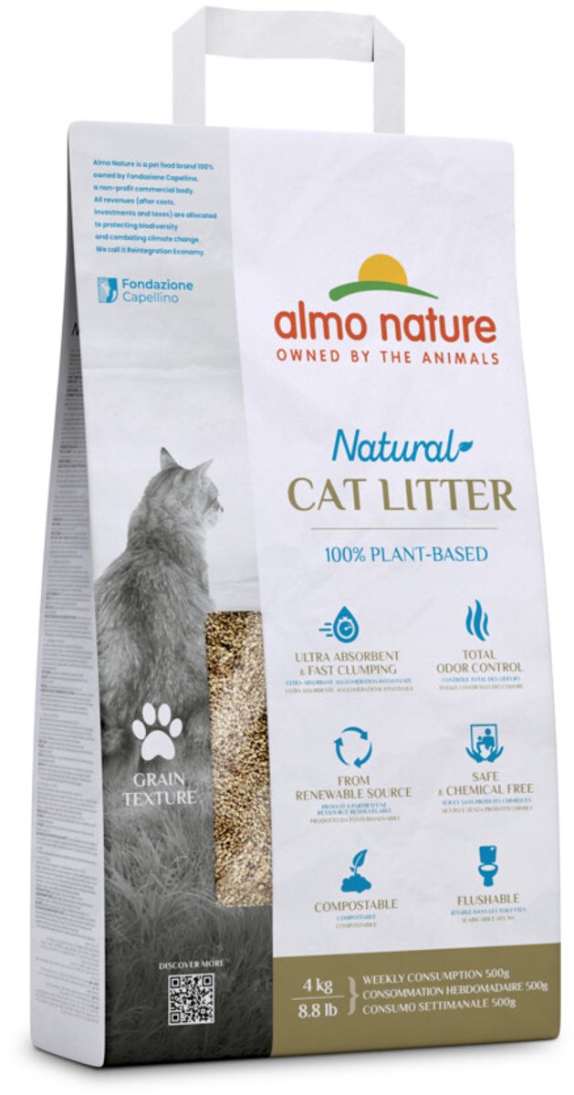 Almo Nature - Kattenbakvulling - Grain - 3 x 4 kg