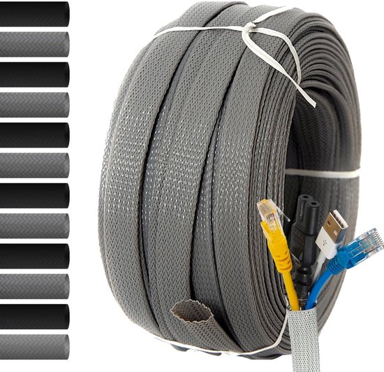MarketConnect® Uitrekbare Gevlochten Kabelkous 12mm, L