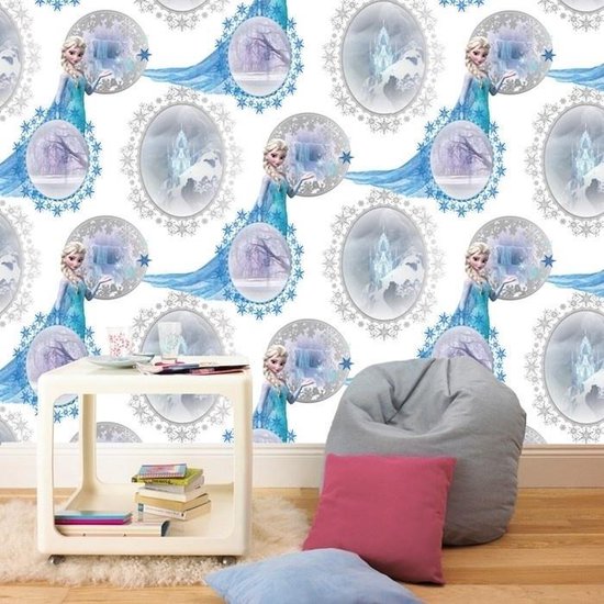 ik luister naar muziek groef club Frozen Behang voor de Kinderkamer - Disney - Papierbehang - 0,52 x 10,05 m.  | bol.com