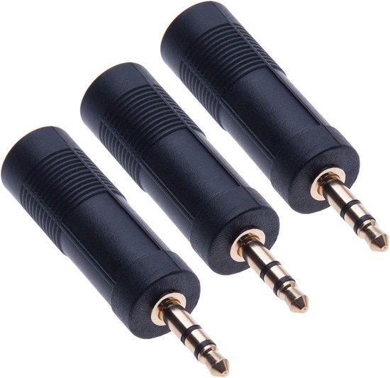 Nedis Stereo-Audioadapter - 6,35 mm mannelijk naar 3,5 mm Vrouwelijk - Zwart