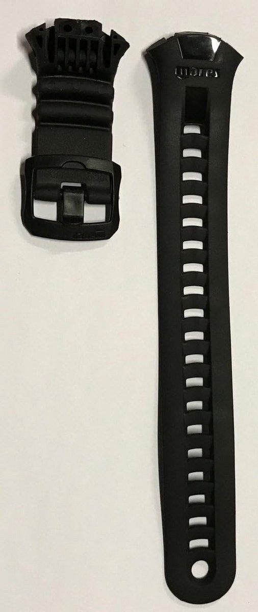 Reserve Armband Zwart voor Duikcomputer - Geschikt voor QUAD Model