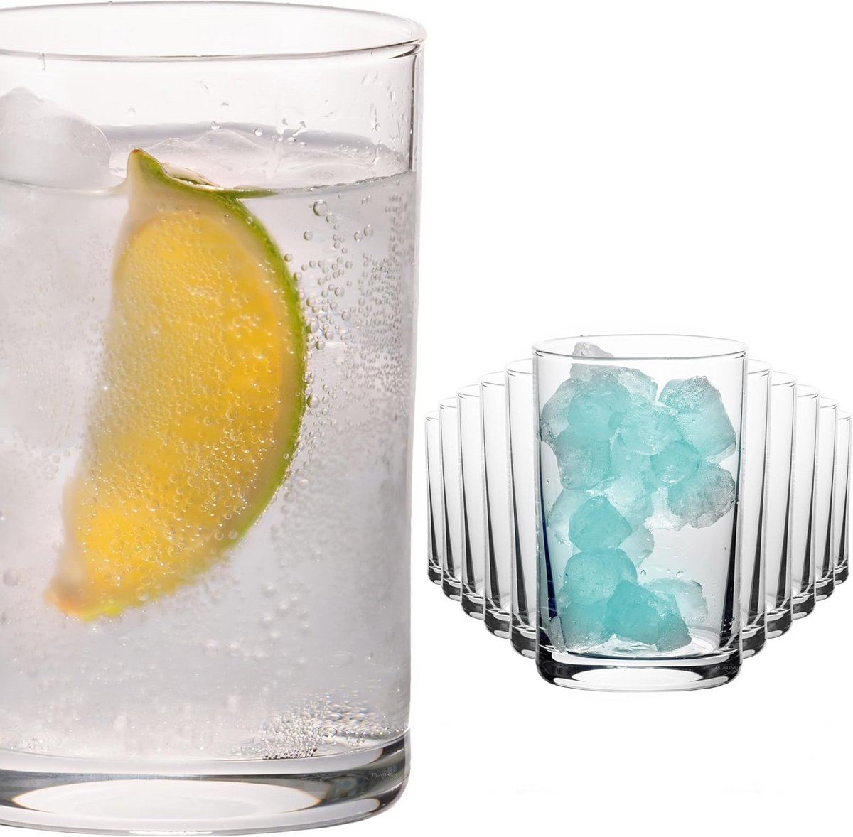 Set van 12 Kleine Drinkglazen 80ml - Stevig Water- en Sappenglazen - Vaatwasserbestendig