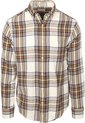 Chemise en flanelle Gant à carreaux écru - Taille XXL - Homme - Chemises décontractées