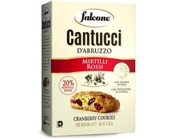 3 Paquets Falcone Cantucci Cranberry - Cantucci aux Cranberries - Biscuits italiens