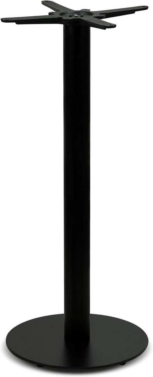 Hoog Zwart Metalen Bartafelonderstel - Stabile Tafelkolom voor Pubtafel of Bar (108 cm)
