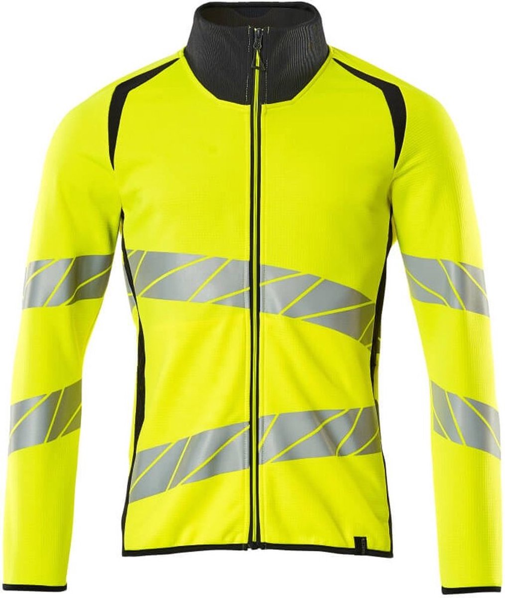 Mascot Accelerate Safe Sweatshirt met rits 19184-781 - hi-vis geel/donkermarine - 4XL