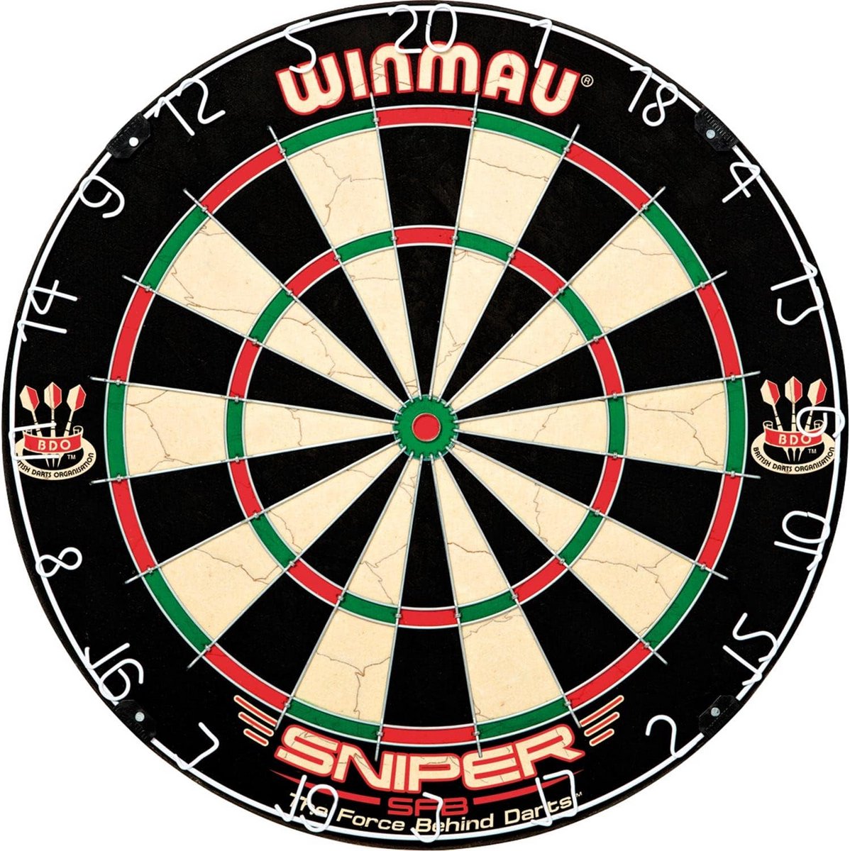 Dartset met Professioneel Sisal Dartbord en Stalen Pijlen