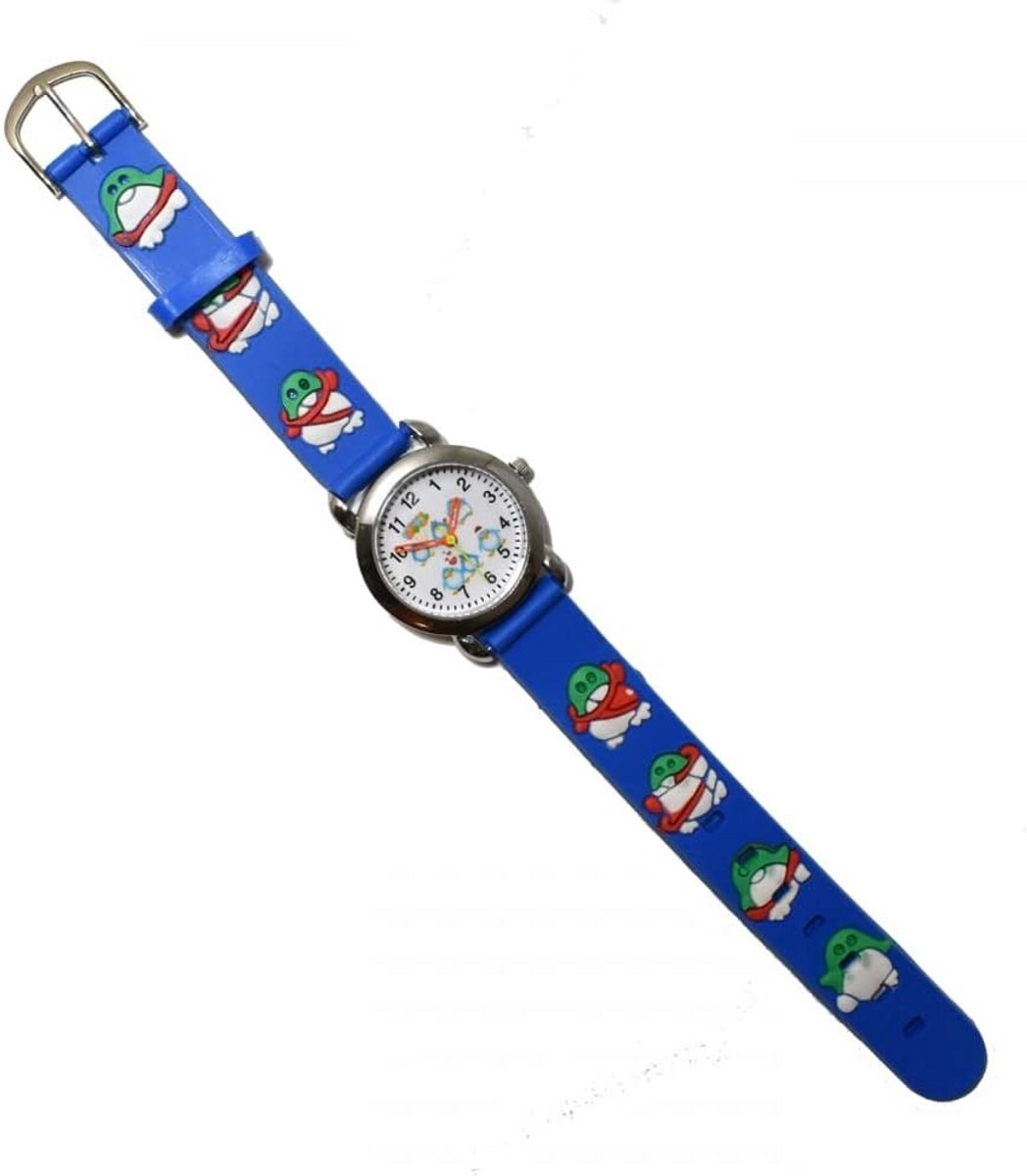 Analoog Kinderhorloge Blauw met Comfortabele Band