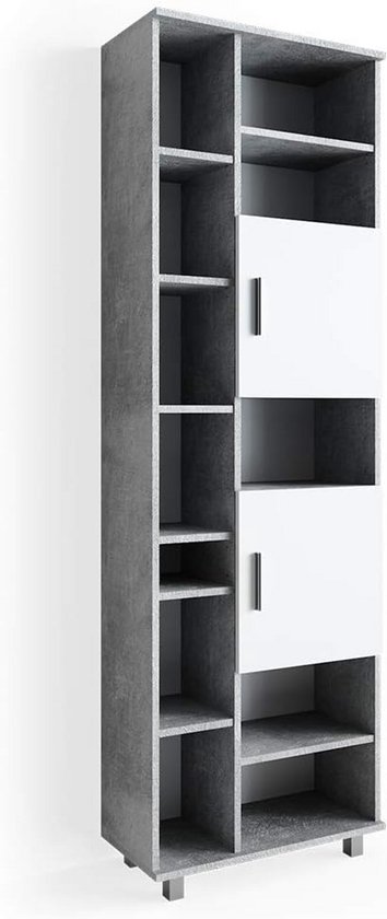 Badplaats Badkamerkast Thermis 40 X 30 X 150 Cm - Mat Zwart