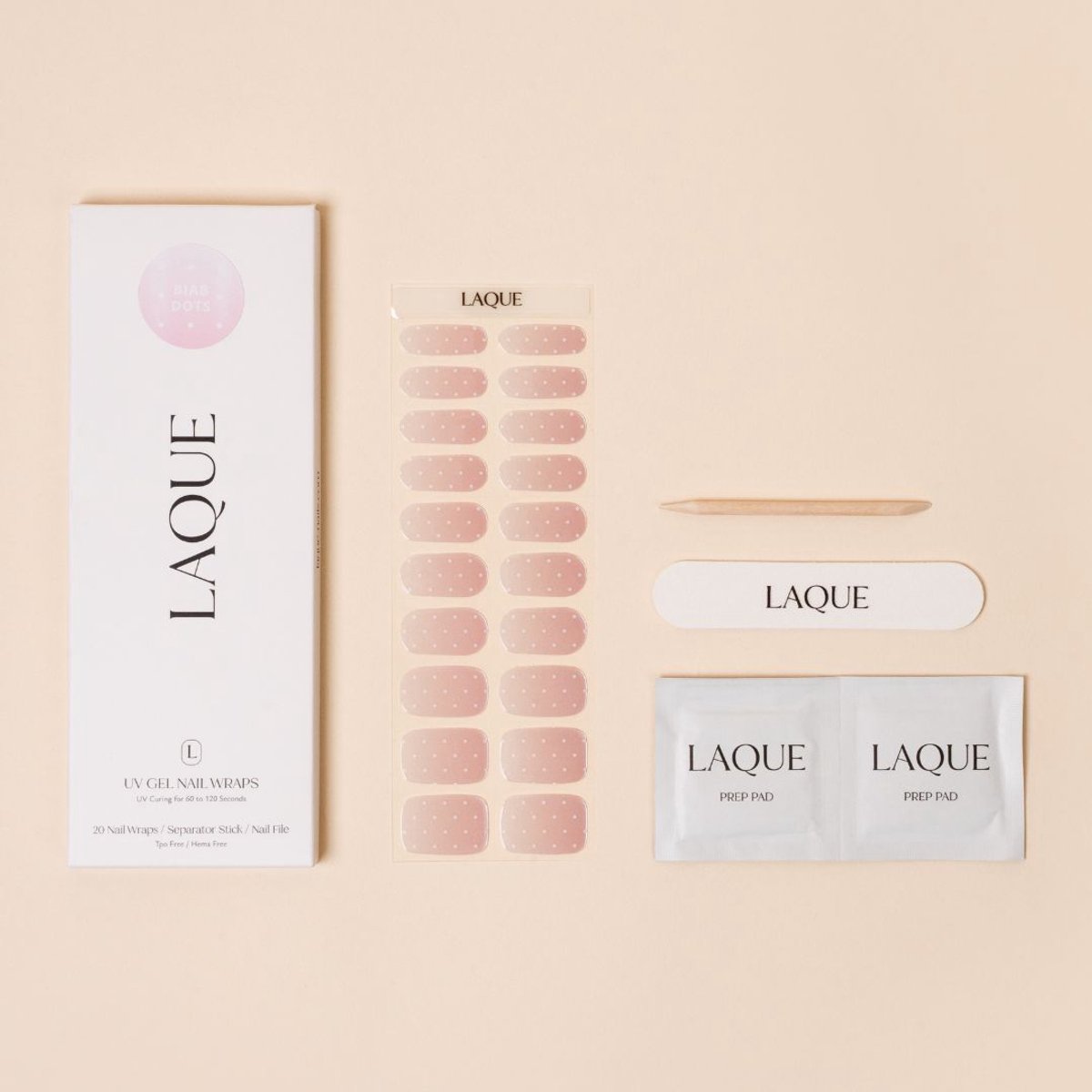 Laque Nails UV Gel Nagel Stickers - Biab Dots