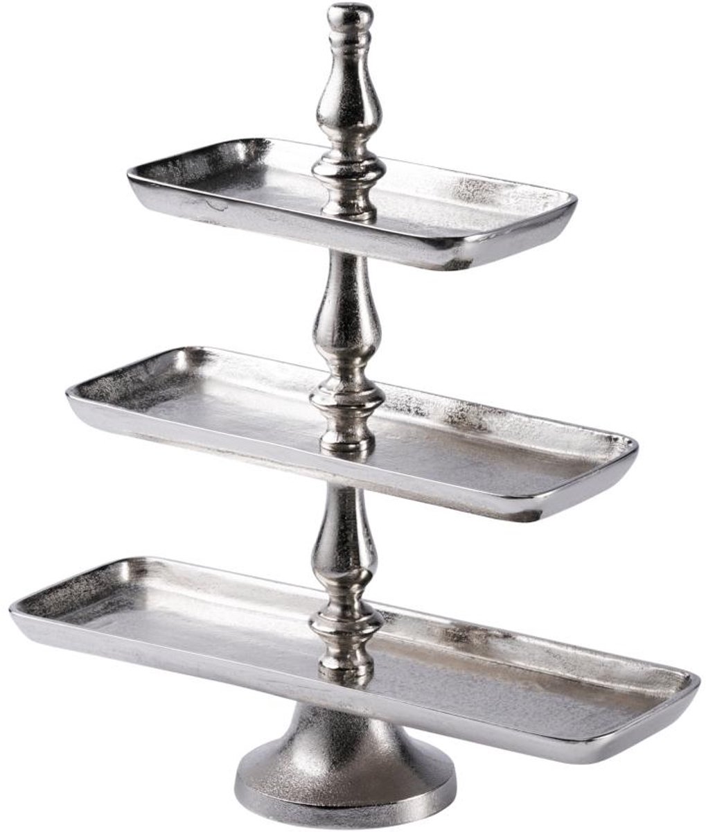 Michael Noll - Etagere - 3 lagen/verdiepingen - zilver - 50 cm