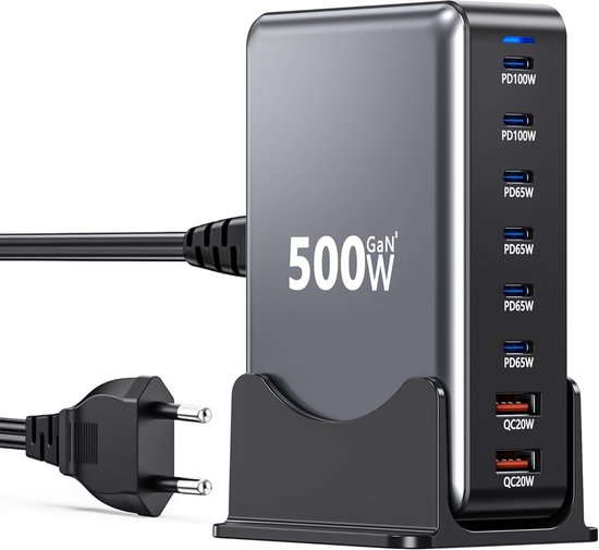 Chargeur Usb,4-Ports Usb Chargeur Adaptateur Secteur Avec 33W
