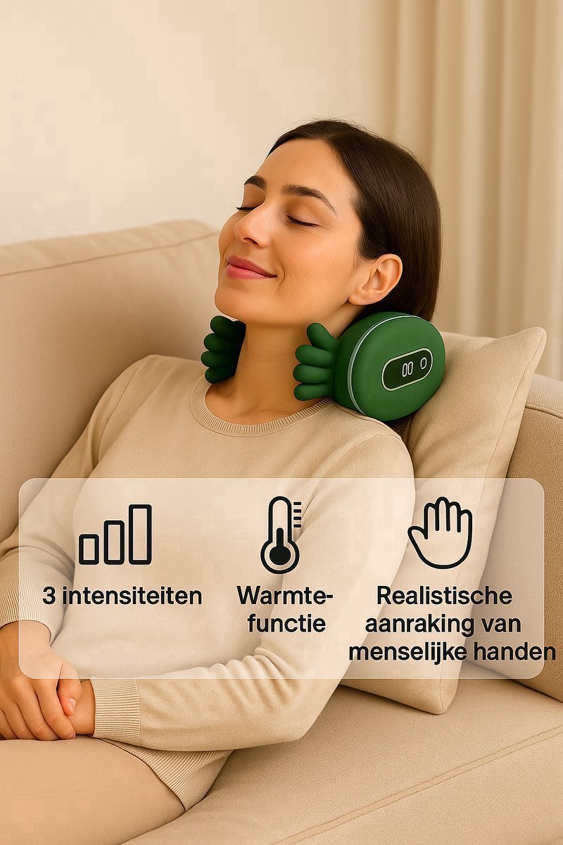 PD4U Nekmassage Apparaat - met Warmtefunctie - Nekmassage - afbeelding 2