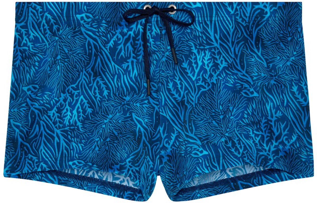 HOM - Panarea Swim Shorts - Blue Print - mannen - L