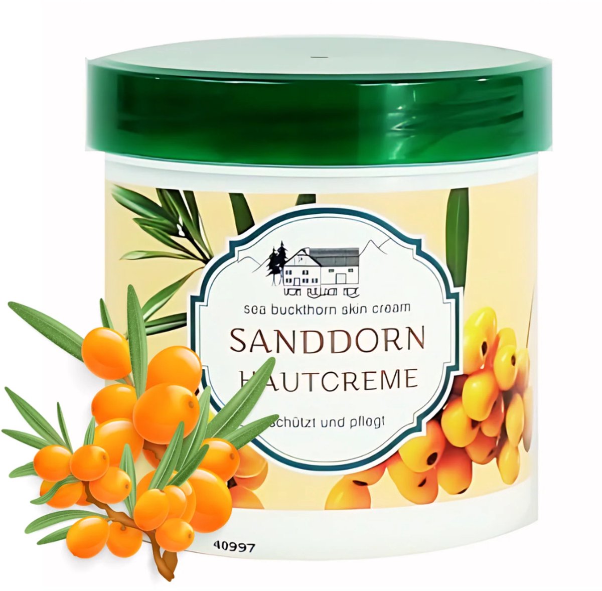 Pullach Hof - Duindoorn crème - Sanddorn - 250 ml - Uit Duitsland