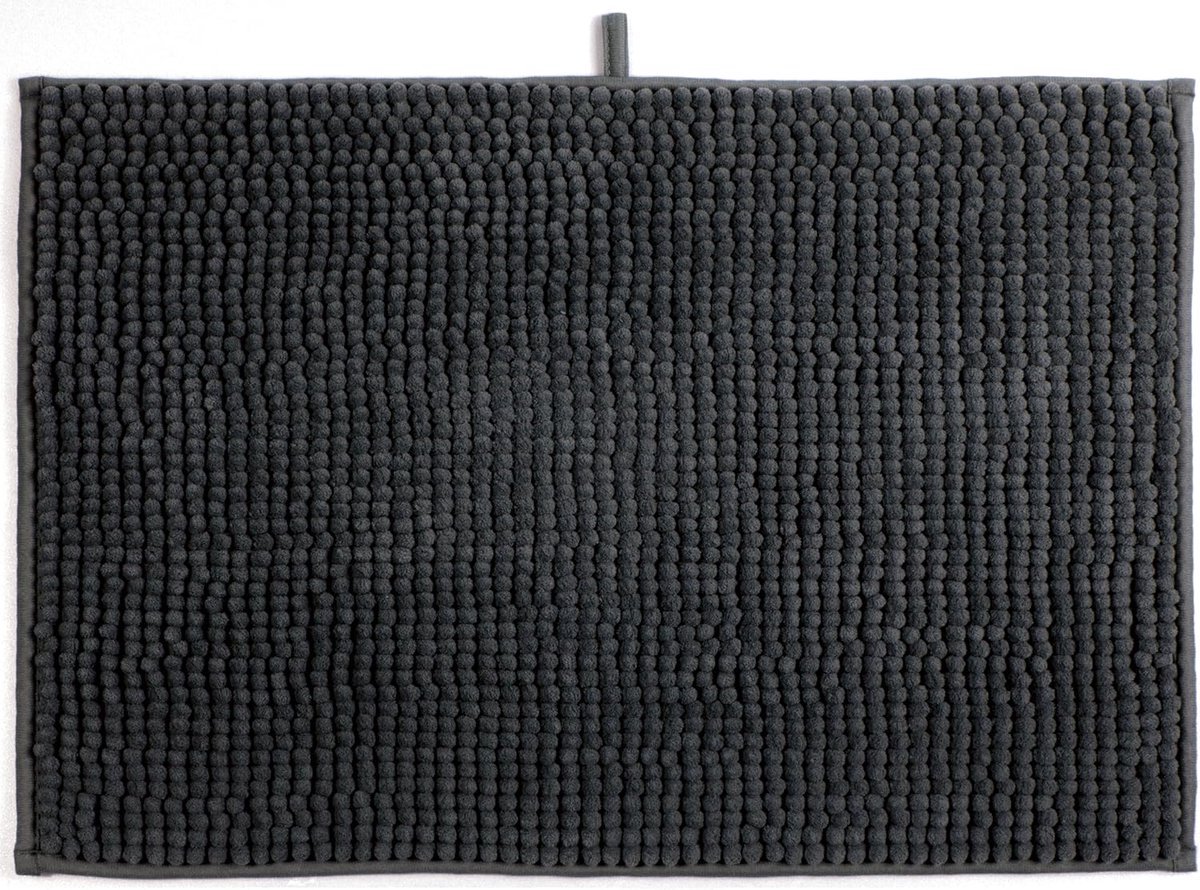 Stunq® Zachte Chenille Badmat voor Comfortabel Gebruik in Verschillende Ruimtes - 40 x 60 cm - Grijs