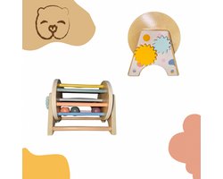 The Baby Supply Montessori Speelgoed – Draaiende Trommel – Houten speelgoed