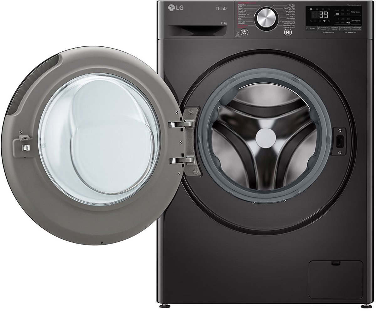 LG F4WR7011SYB wasmachine 11 kg met AI DD voor slimme stofverzorging - TurboWash 39 voor sneller wassen - hygiënisch wassen met stoom en ThinQ slimme bediening. Energieklasse A‑10% — afbeelding 7