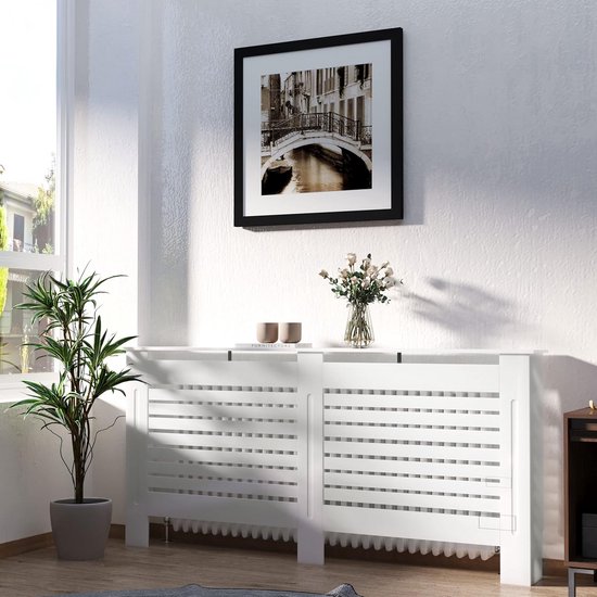 Radiatorombouw staander vlak mdf wit gegrond 10 x 110 cm kopen Radiatorombouw staander vlak mdf wit gegrond 10 x 110 cm kopen