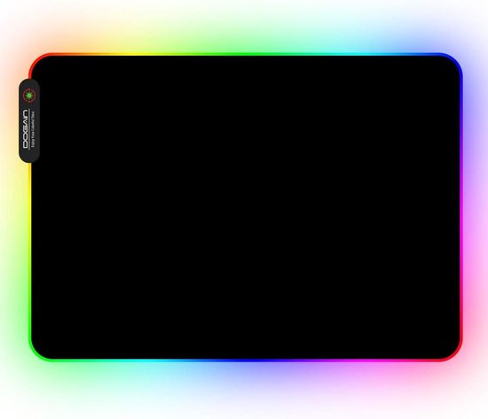 Grote RGB Gaming Muismat met 11 Lichtmodi - Antislip LED Desk Mat voor ...