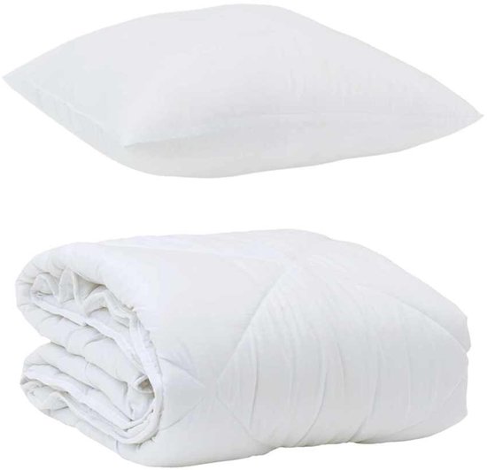 Zomer Dekbed met kussen 2 st | Beddengoed Wit Microvezel