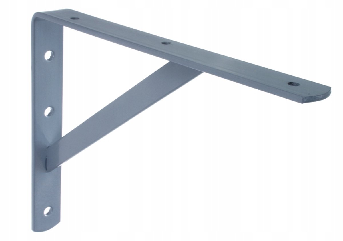 Versterkte Zilveren Plankdragers 250/200 mm - 330 kg Draagvermogen
