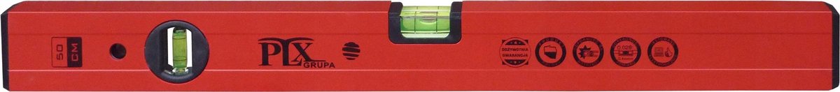 PLX Professionele Aluminium Waterpas 30 cm met 2 Labels