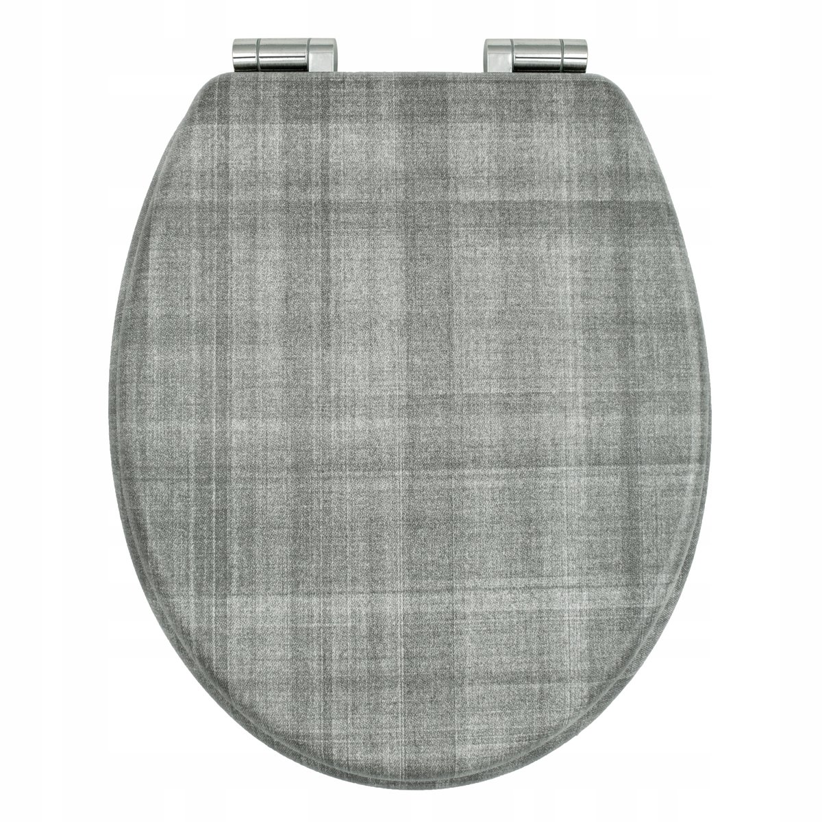 MDF Toiletbril Grijs Geruit Softclose - AWD Interior