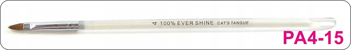Evershine Acryl Penseel #4 - Synthetisch Haar - PA4-15