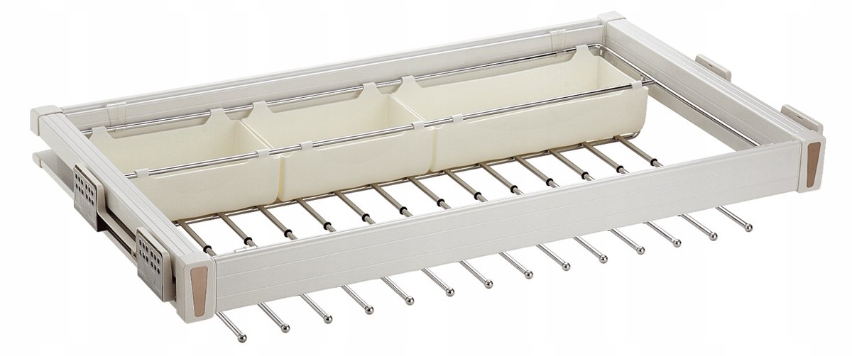 Uitschuifbare broekhanger 70cm met soft-close voor kasten