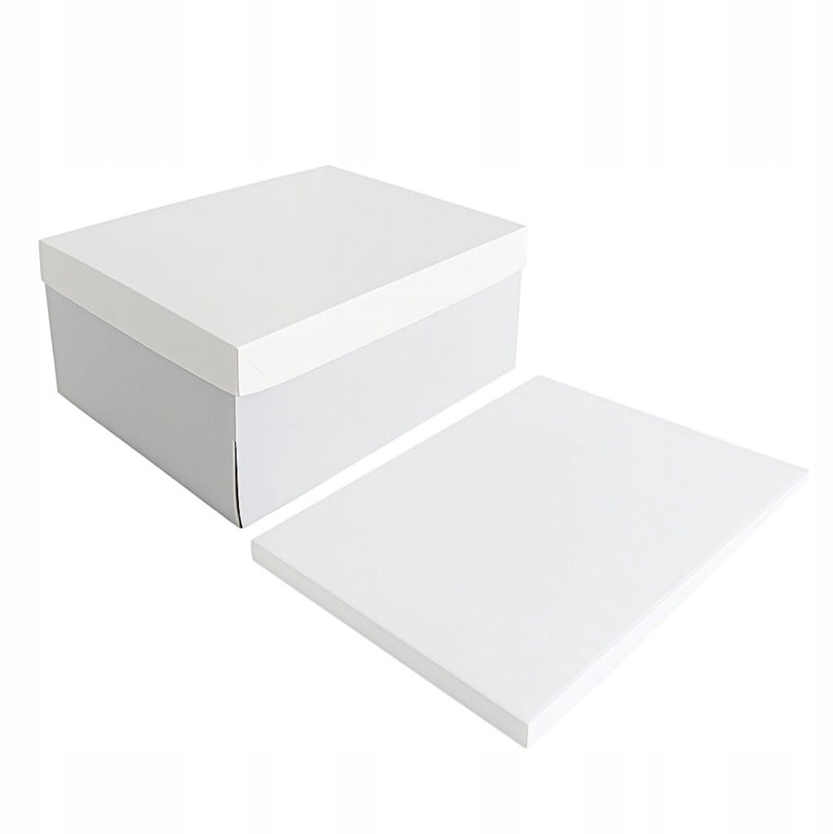 Taartdoos met witte taartbodem 30x40 cm - Stevig & Elegant