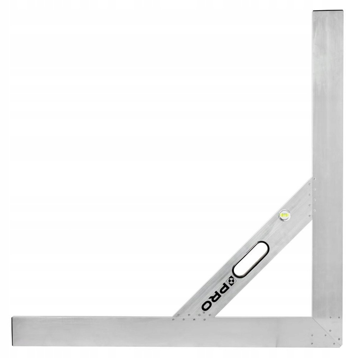Professionele Bouw- en Wegkanteelhoekmeter 100x100cm met Waterpas