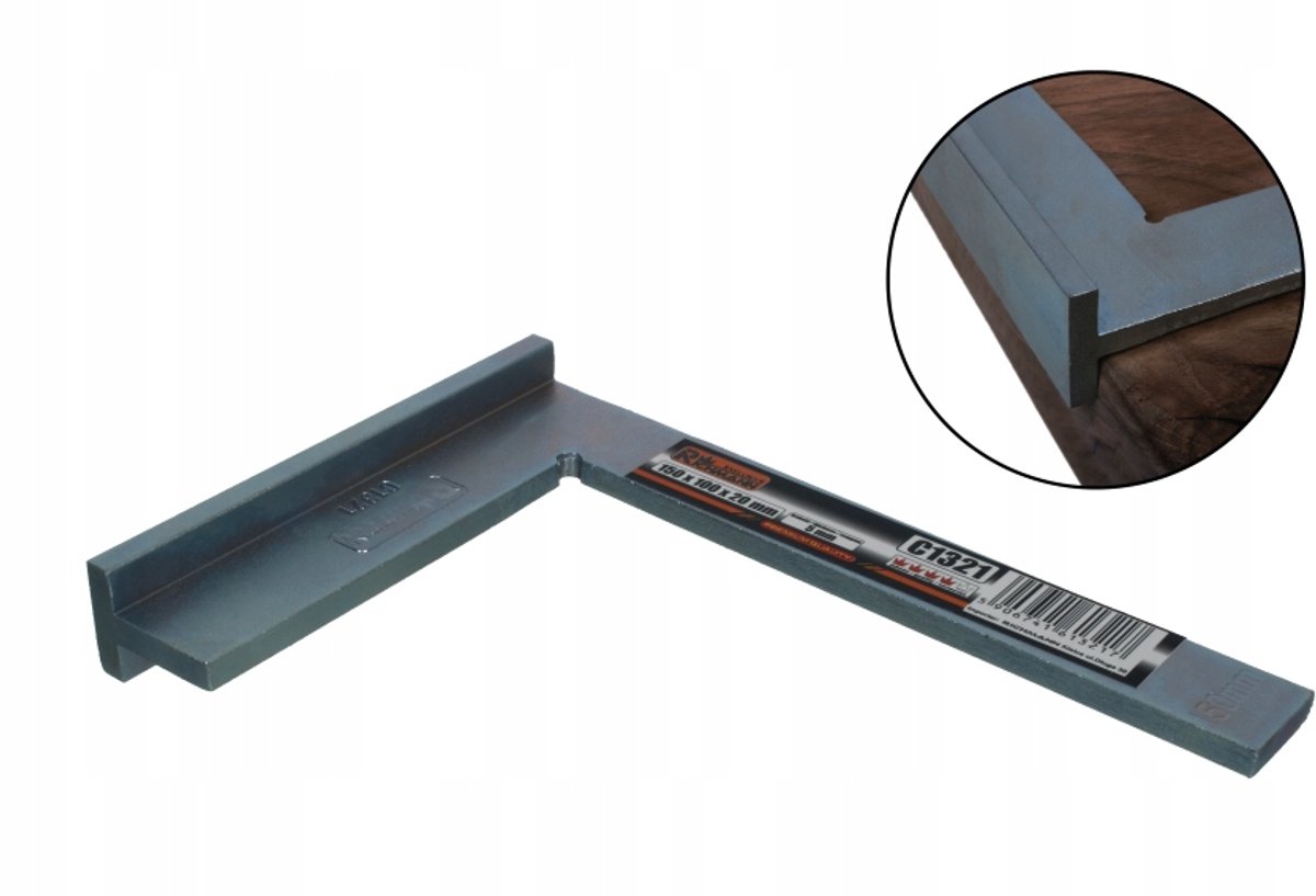 Verstelbare Hoekijzer 400x230x25 mm - Metaal