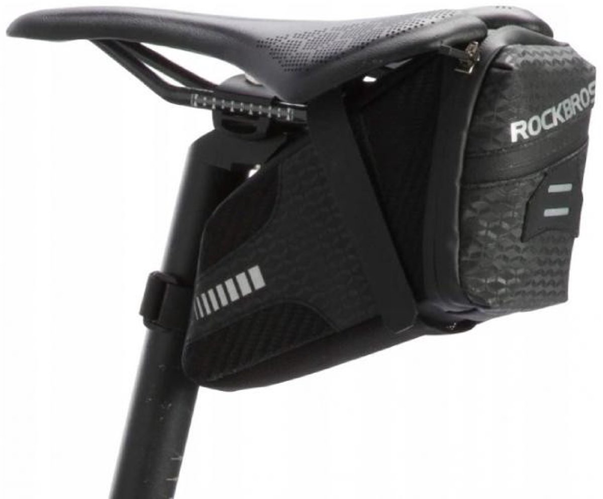 ROCKBROS Fietstas Onder Zadel - Waterdicht & Reflecterend - 1.5L Zwart