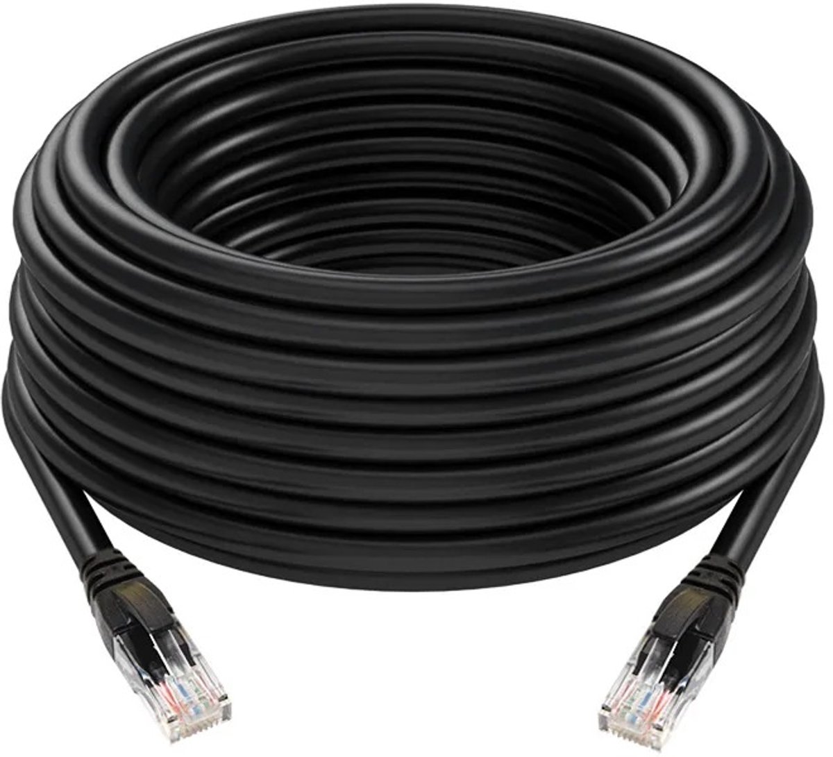 Nexara - Internetkabel 20 Meter - LAN Kabel CAT6 - UTP Kabel - Ethernet Cable - Zwart
