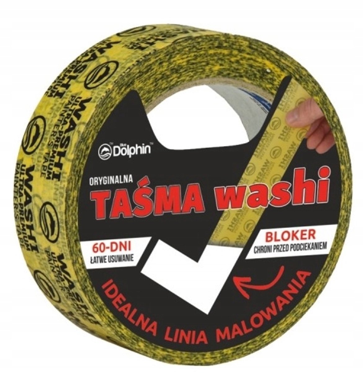 Washi Verfroller - 35mm x 25m - 60 Dagen Verwijderbaar