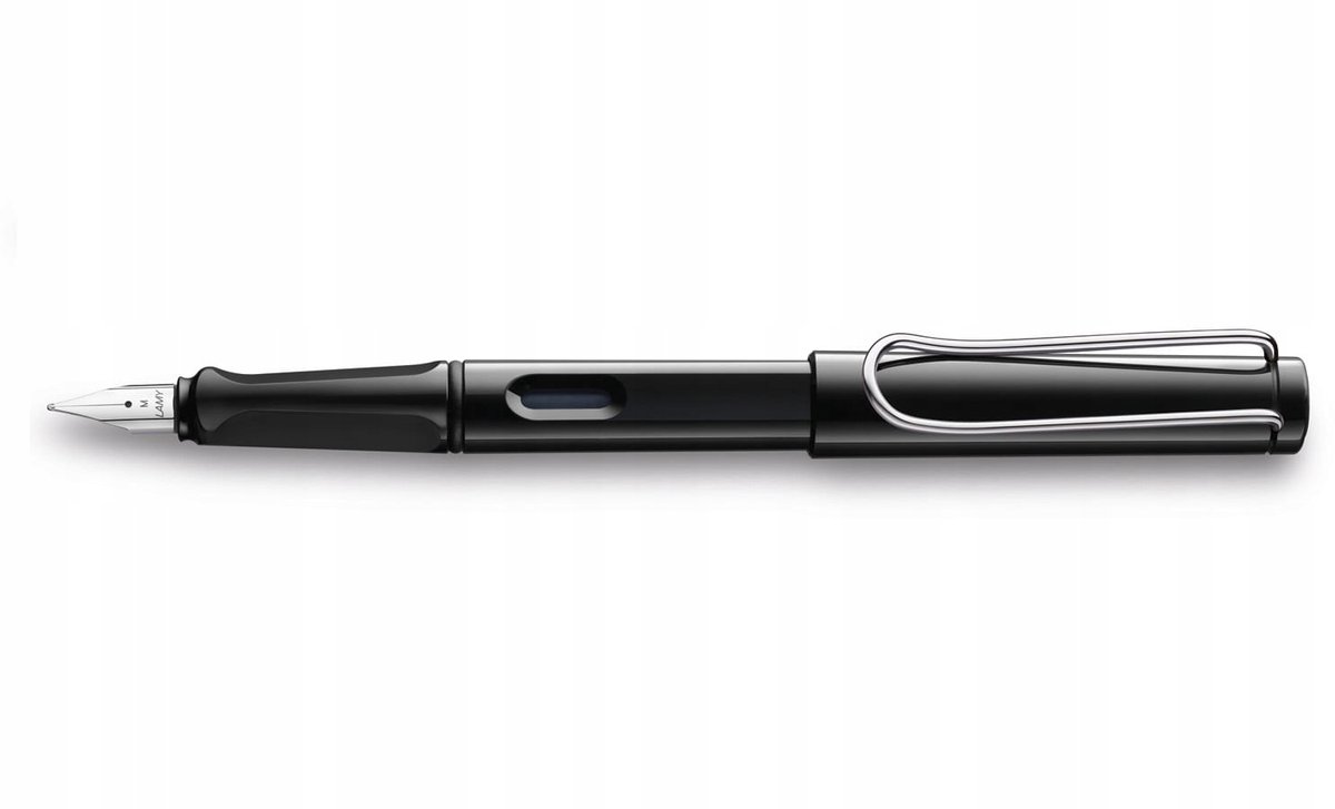LAMY safari vulpen zwart, pen met brede B-stift