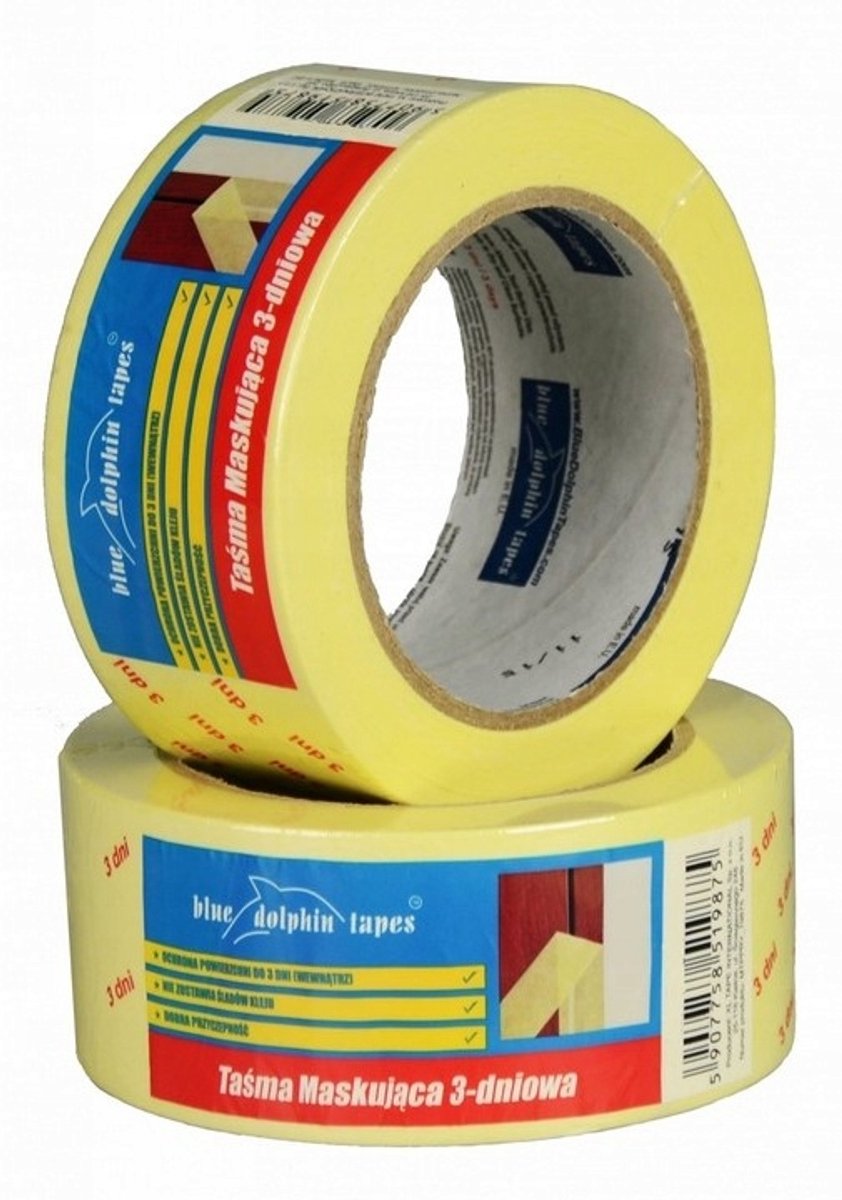 Blue Dolphin-bordtapes 30 mm x 32 m - 3 dagen intern
