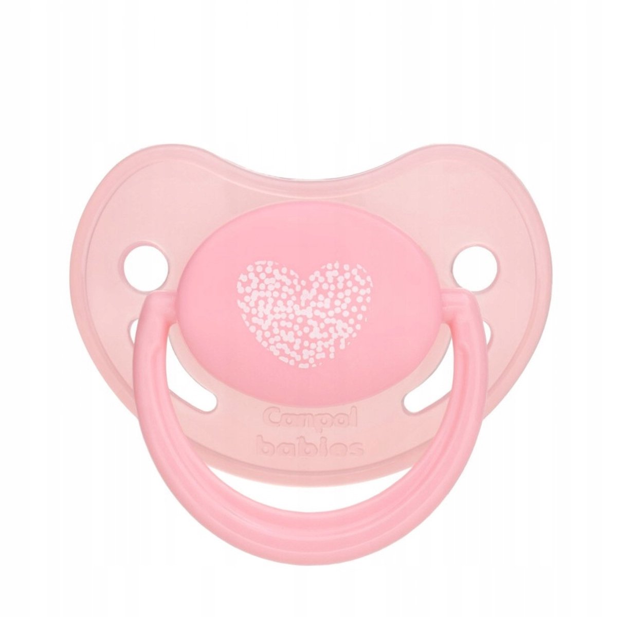 Canpol Babies Ronde Siliconen Speen 0-6 Maanden - Roze