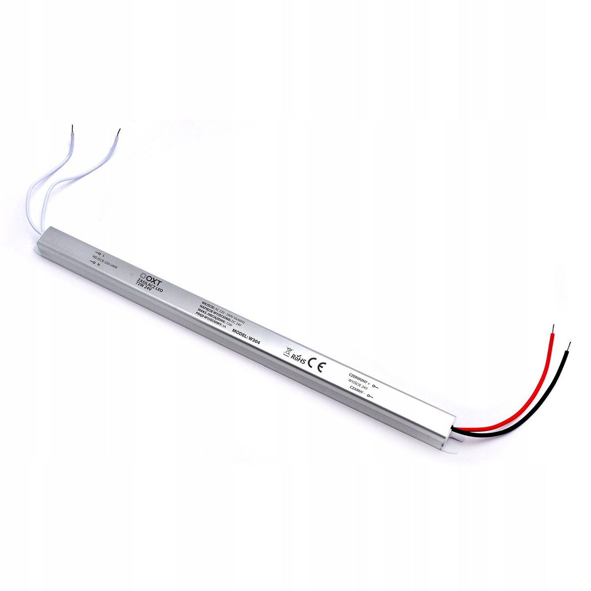 OXT LED-voeding 24V 72W 3A Slimme aluminium montage