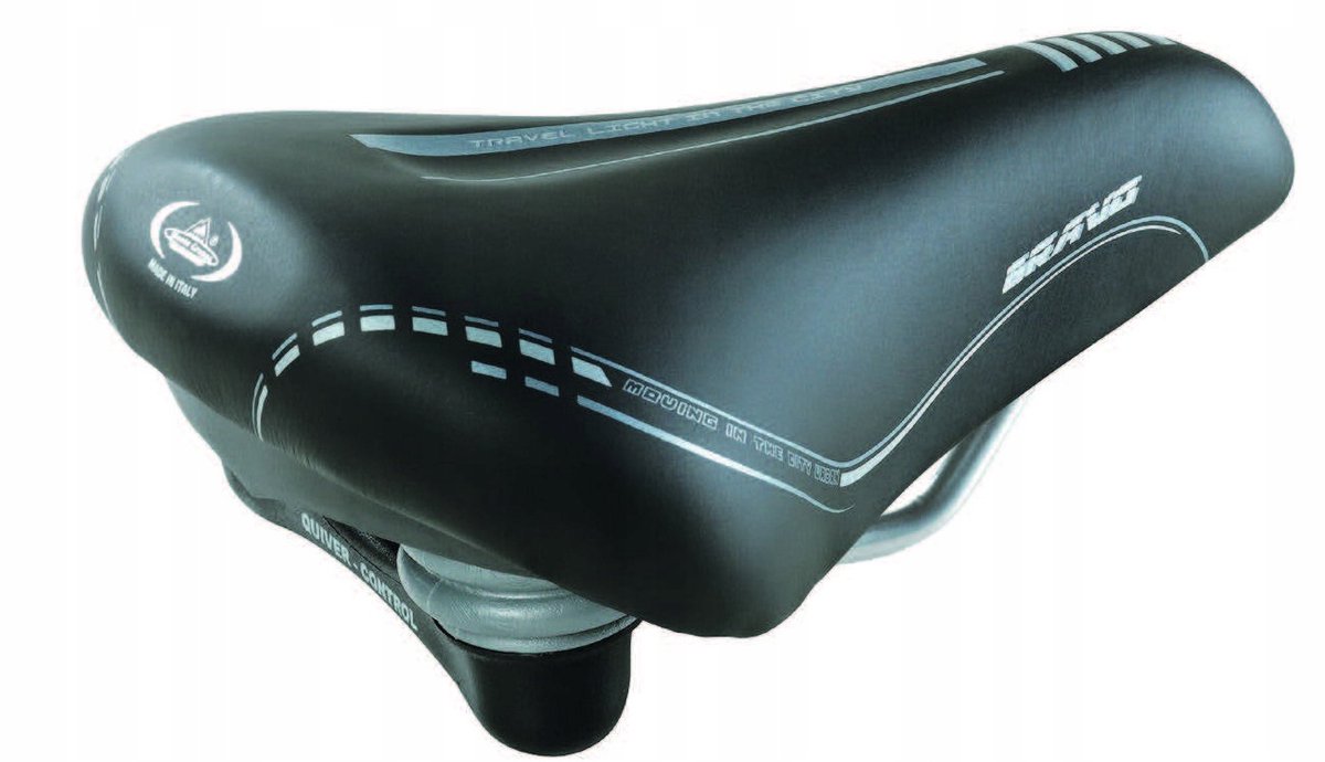Selle Monte Grappa 115 EL Bravo Soft Zwart Fietszadel