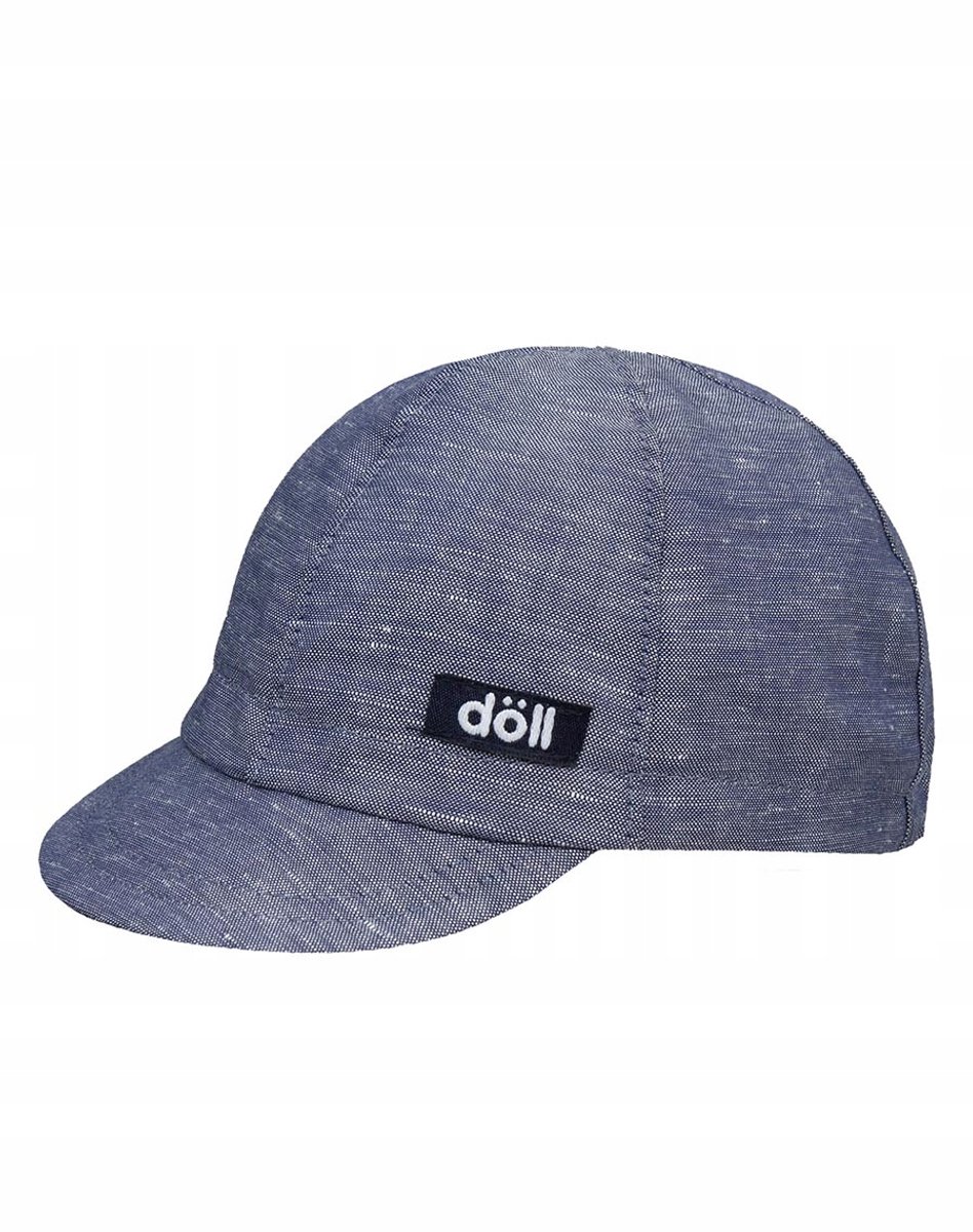 Merkloze Denim Pet met Klep, Maat 41 - Katoen & Linnen