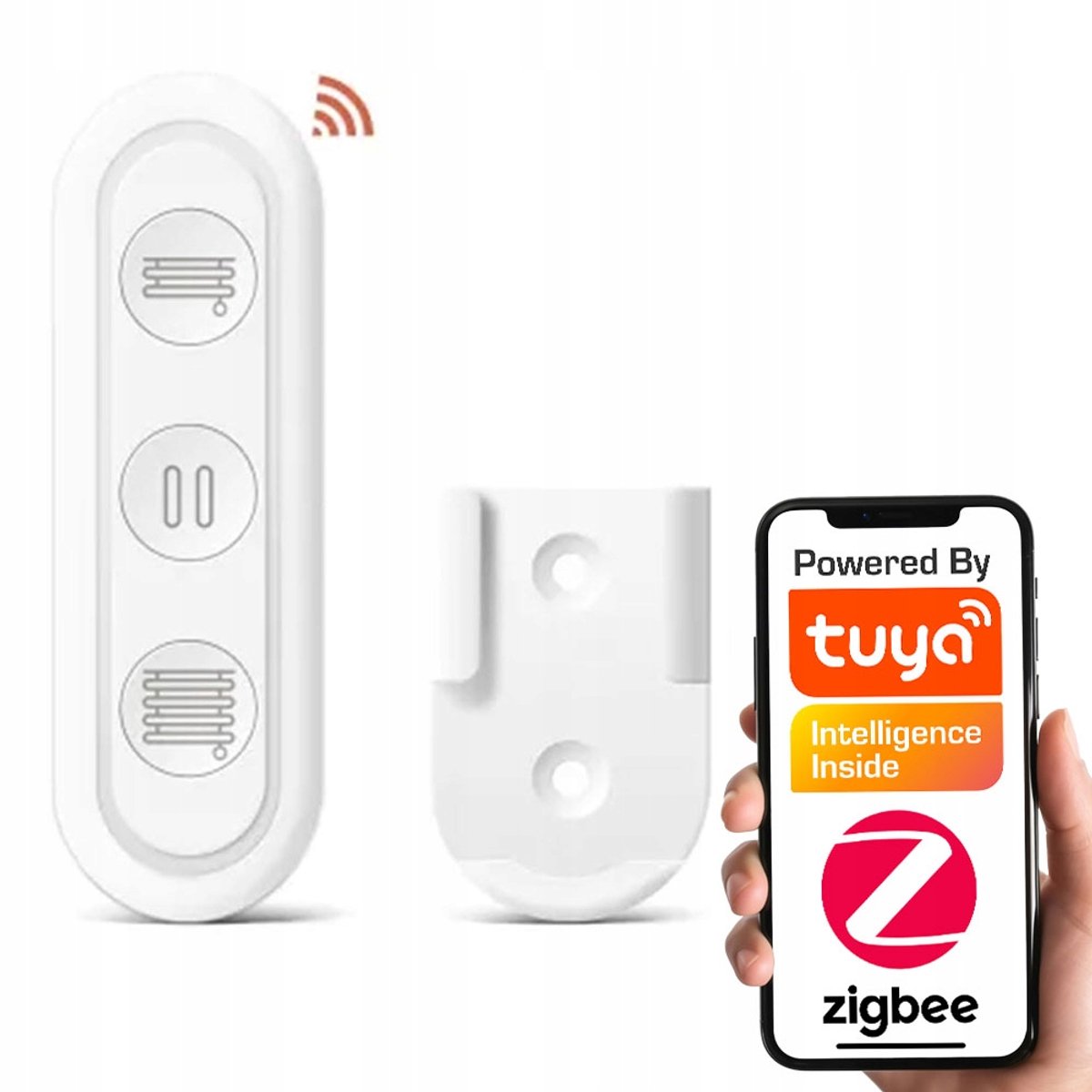 Zigbee 3.0 Afstandsbediening voor Rolluiken - 3 Kanalen, 9 Scènes