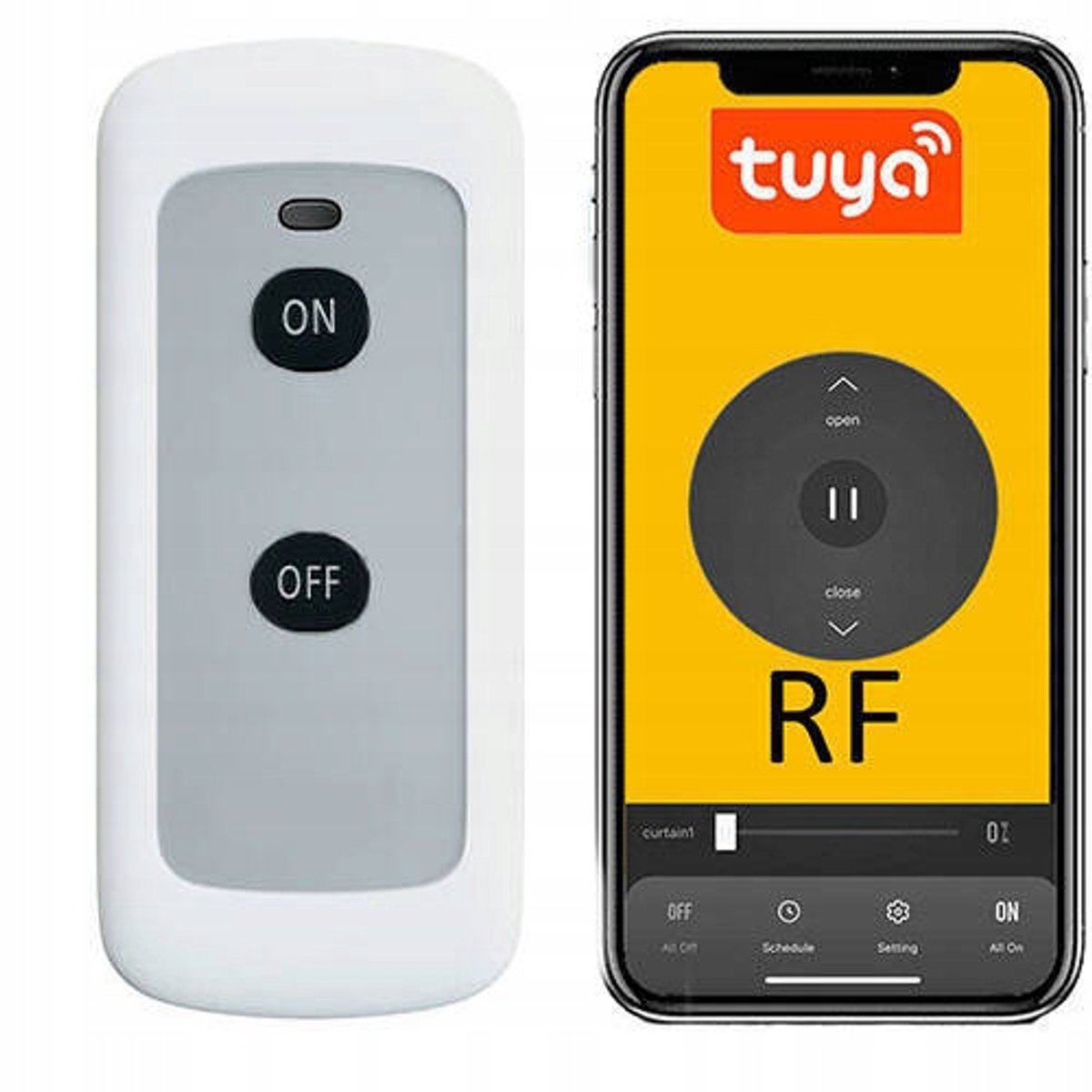 Tuya 2.4GHz RF Afstandsbediening voor Verlichting/Rolluiken