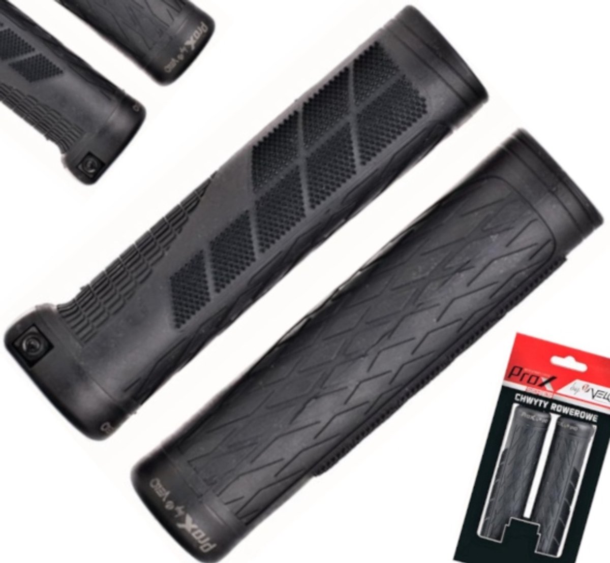 Prox Gel Fietsstuurhandvatten - Schroefbaar, Volledig, 129mm