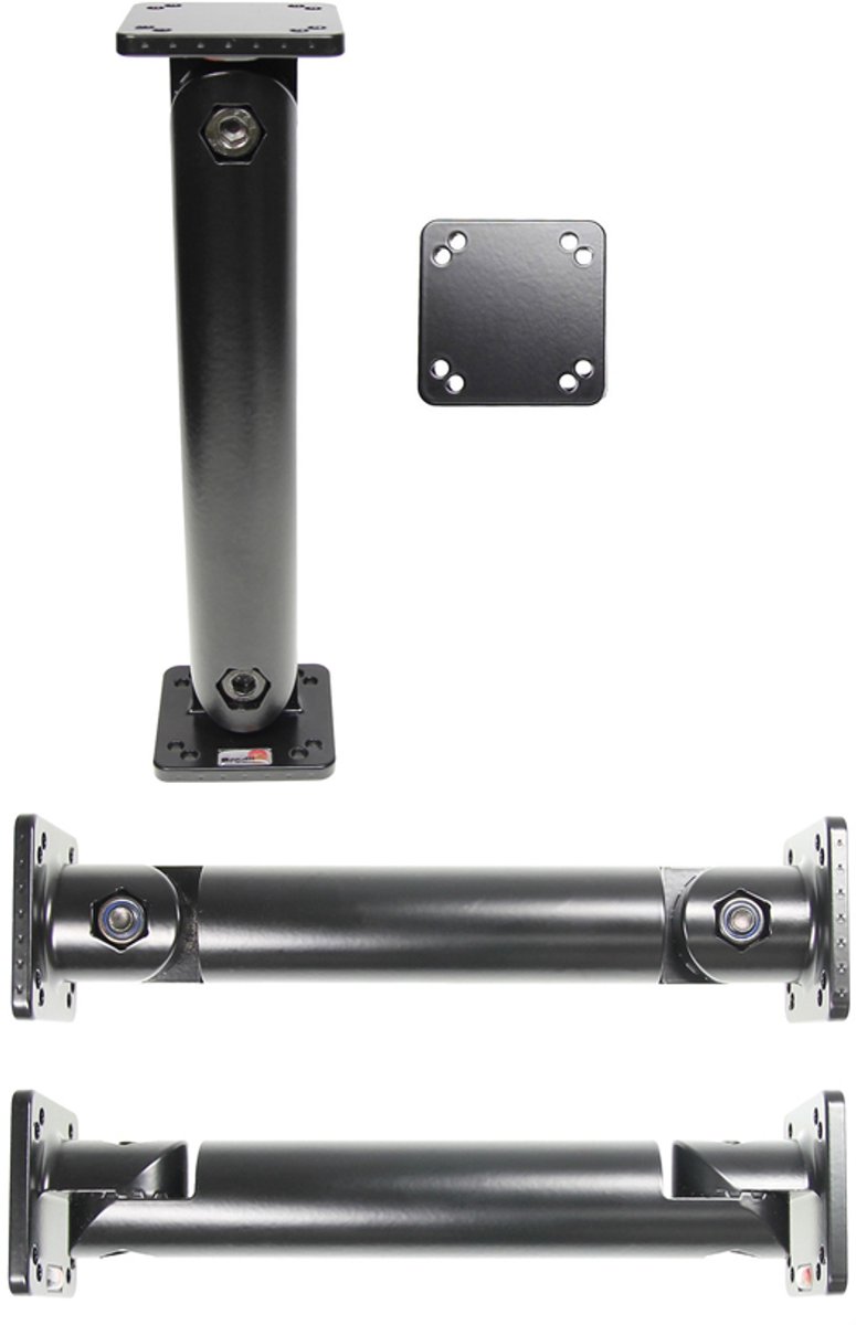 Pedestal Mount 8 L:200mm Mounting plate:50x50mm Black"