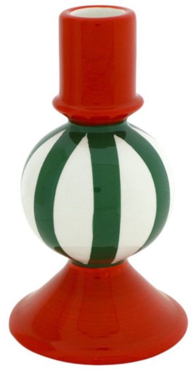 Home Society Kandelaar Candy Rood, groen & wit